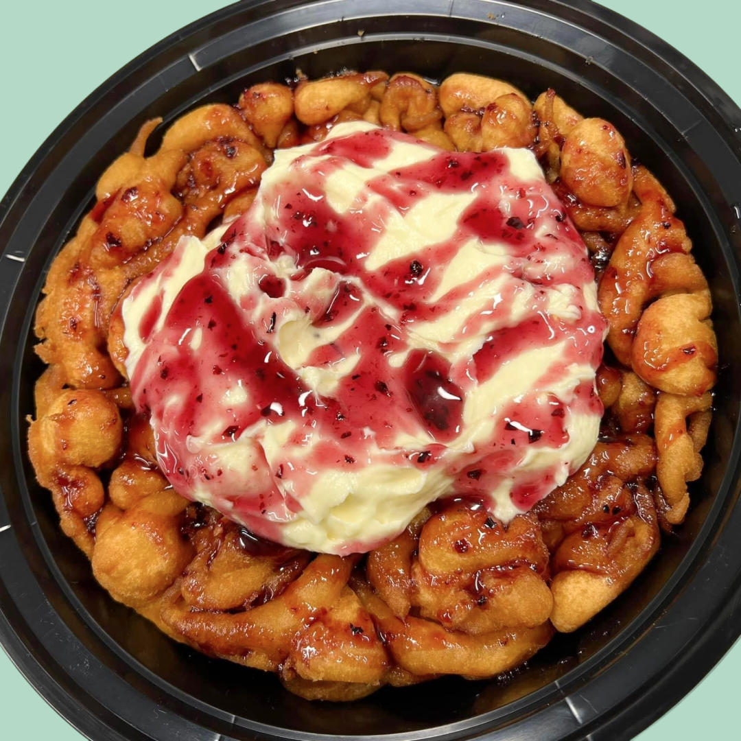 Blueberry Cheesecake Funnel Cake