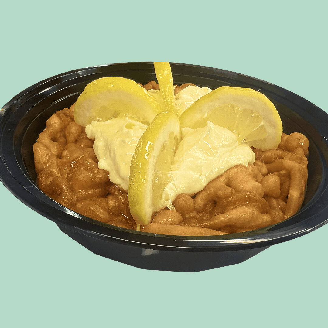 Lemon Crème Cheesecake Funnel Cake