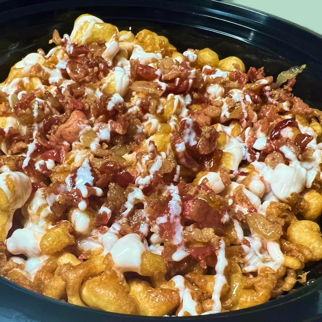 Maple Bacon Funnel Cake