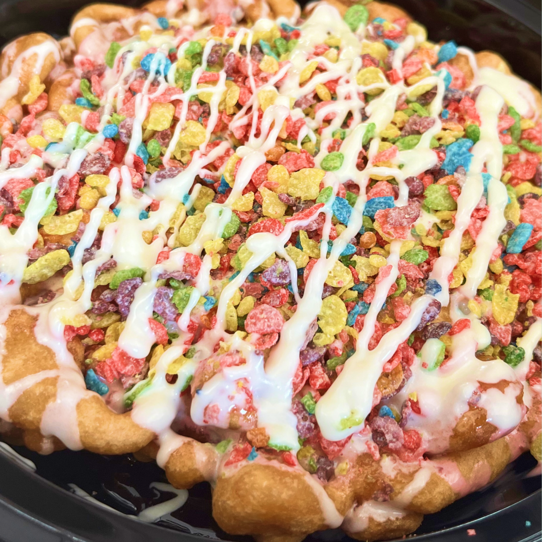 Fruity Cream Funnel Cake